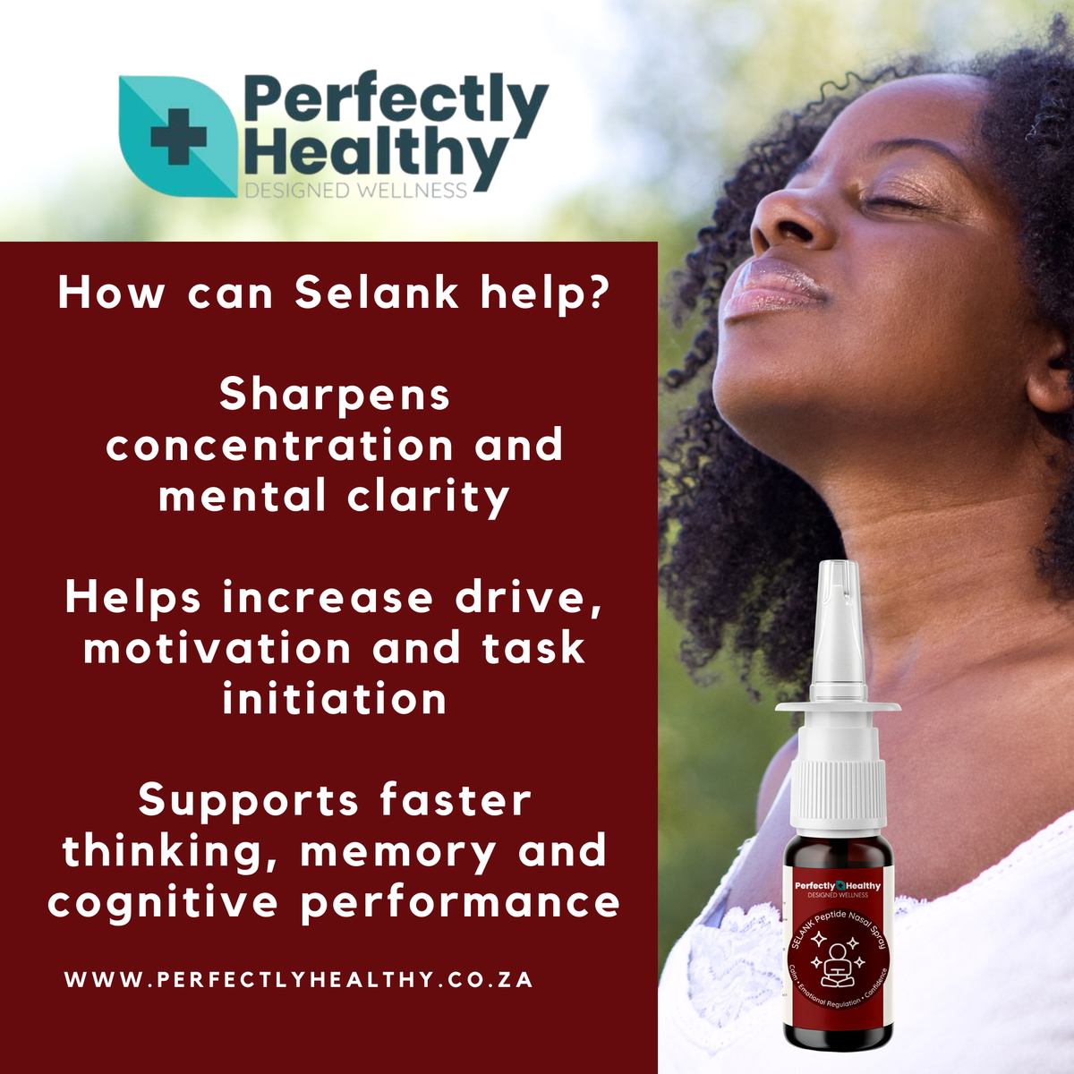SELANK Peptide Nasal Spray - Calm • Emotional Regulation • Confidence (10ml)