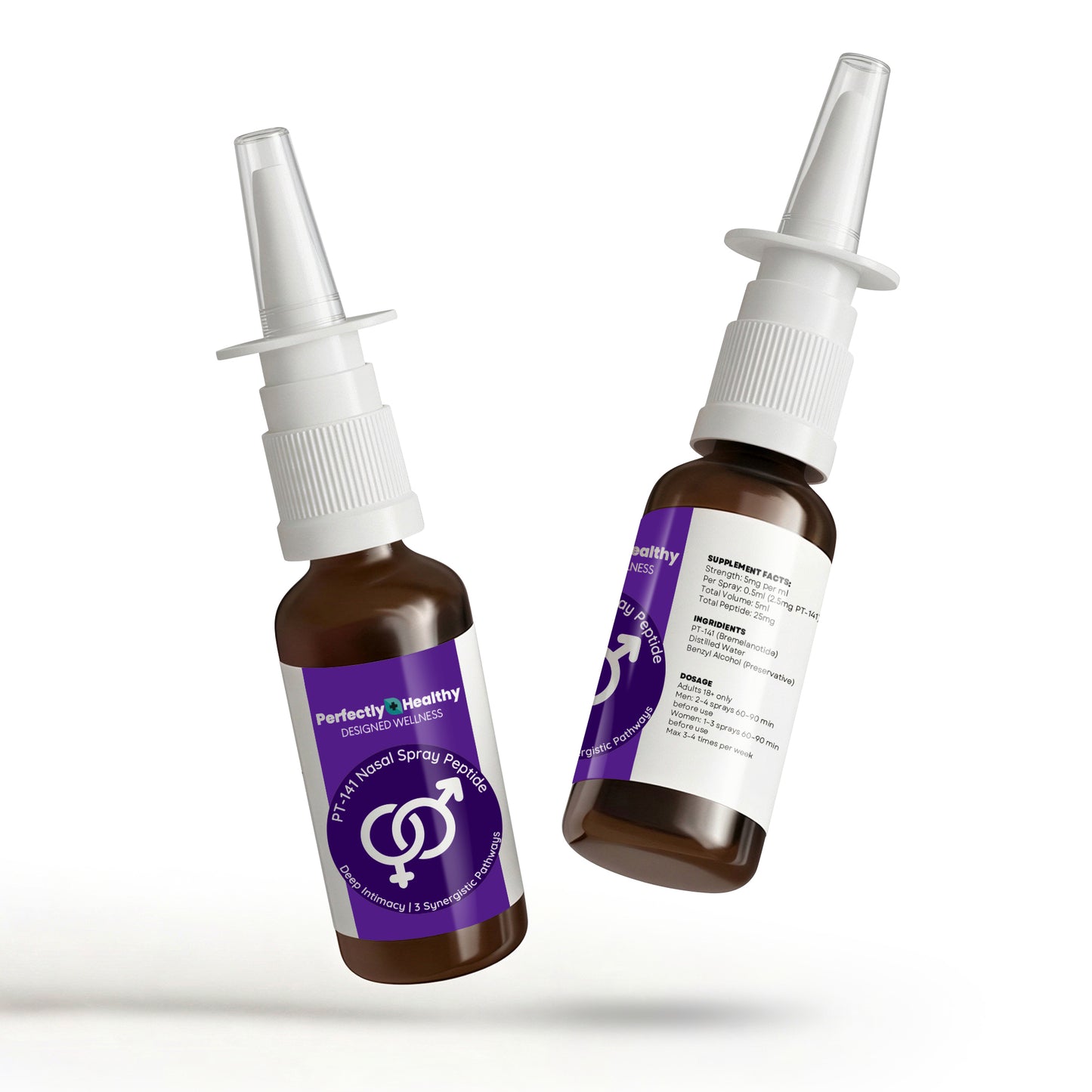PT-141 Nasal Spray Peptide - Deep Intimacy | 3 Synergistic Pathways (5 Perfectly Healthy SA PT-141 Nasal Spray Peptide - Deep Intimacy | 3 Synergistic Pathways (5 Perfectly Healthy SA