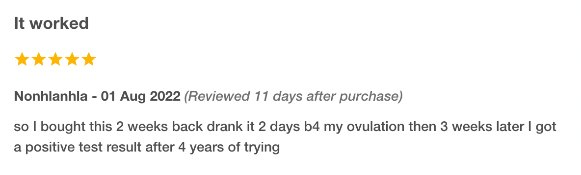 Premium Female Fertility Tonic - Ovulation & Reproductive Health Support