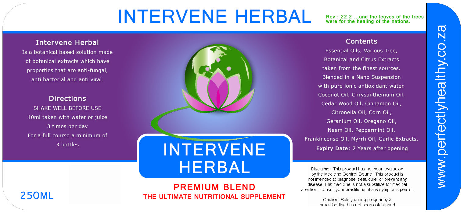 Intervene Herbal Premium (3 Bottle Bundle) - Infections & Disease